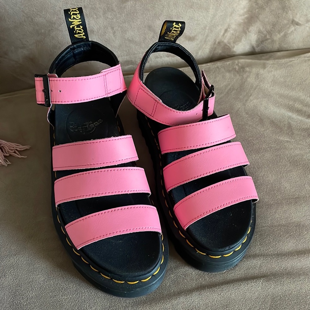 Pink Dr. Martens Blaire Sandal - Hydro Leather